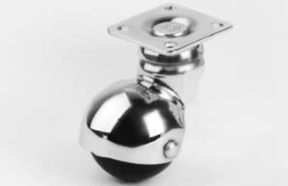 Mobilya Tekeri Döner Krom H60mm (4 Adet) ürün görseli 1