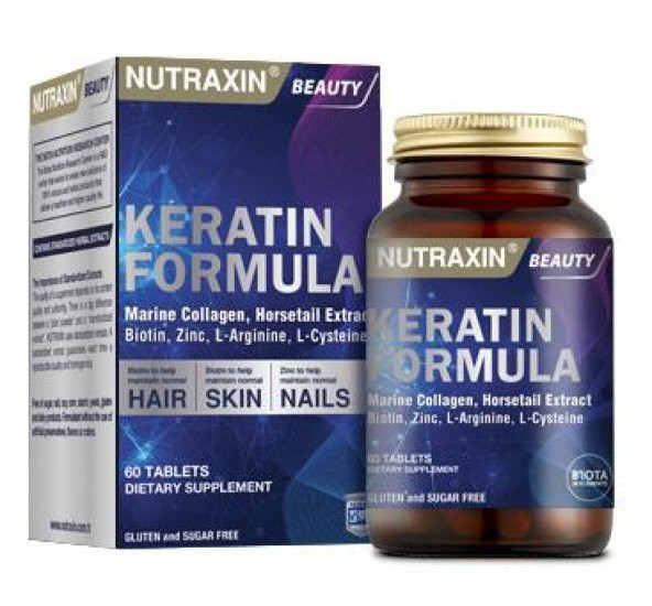 Nutraxin Keratin Formula 60 Tablet 8680512627418 ürün görseli 1