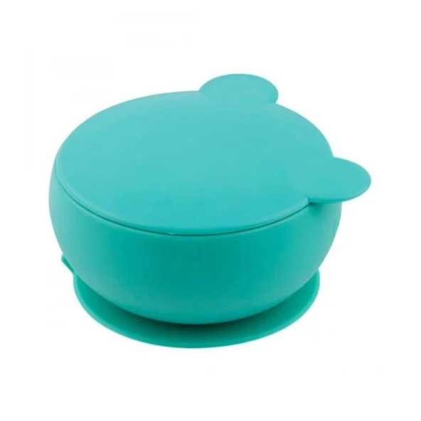 Oioi Silikon Kapaklı Kase Aqua Green ürün görseli 1
