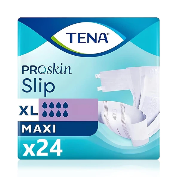 Tena Proskin Slip Maxi Belbantlı Hasta Bezi XL-Extra Large Beden 24 Adet ürün görseli 1