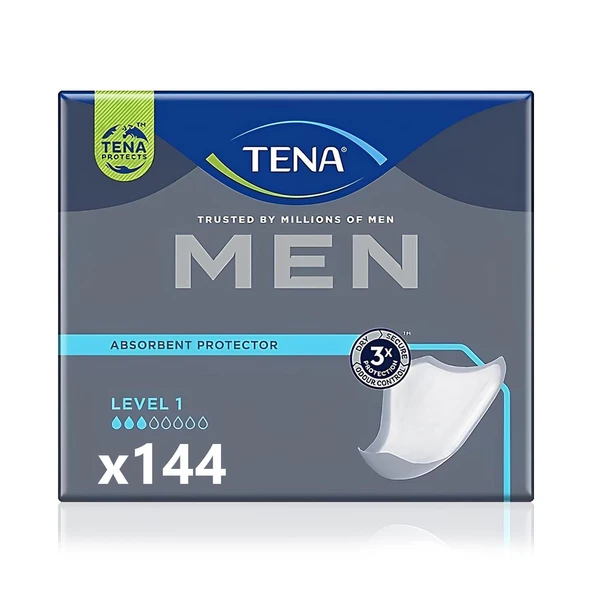 Tena Men Level 1 Erkek Mesane Pedi 144 Adet ürün görseli 1