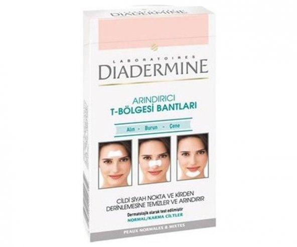 Diadermine Arındırıcı T Bölgesi Bantları 6 Adet ürün görseli 1