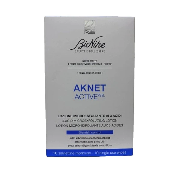 Bionike Aknet Active Peel 3 Asit İçeren Eskfoliye Edici Mendil ürün görseli 1