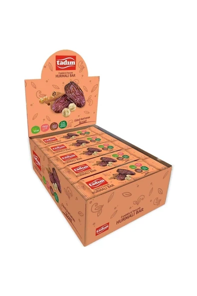 Tadım Hurmalı Bar Fındık & Tarçınlı 40 gr X 20 Adet ( Vegan ) ürün görseli 1