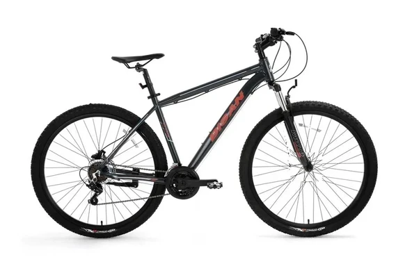 BİSAN ATLAS ERKEK DAĞ BİSİKLETİ 48CM V 27.5 JANT 21 VİTES PARLAK GRİ KIRMIZI ürün görseli 1