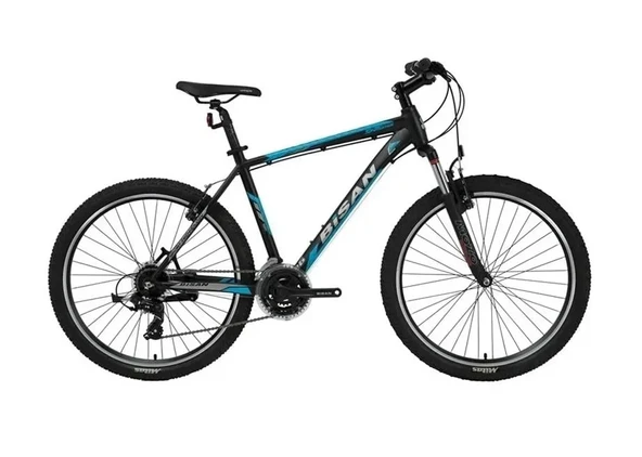 BİSAN MTX 7050 ERKEK DAĞ BİSİKLETİ 48CM V 27.5 JANT 21 VİTES SİYAH MAVİ ürün görseli 1