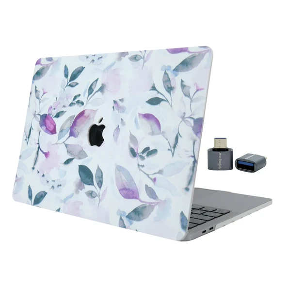 Macbook Pro Kılıf 13inç M1-M2, Flower03 Type-c Model A2338 A2289 A2251 A1706-08 A1989 A2159 ile Uyumlu ürün görseli 1