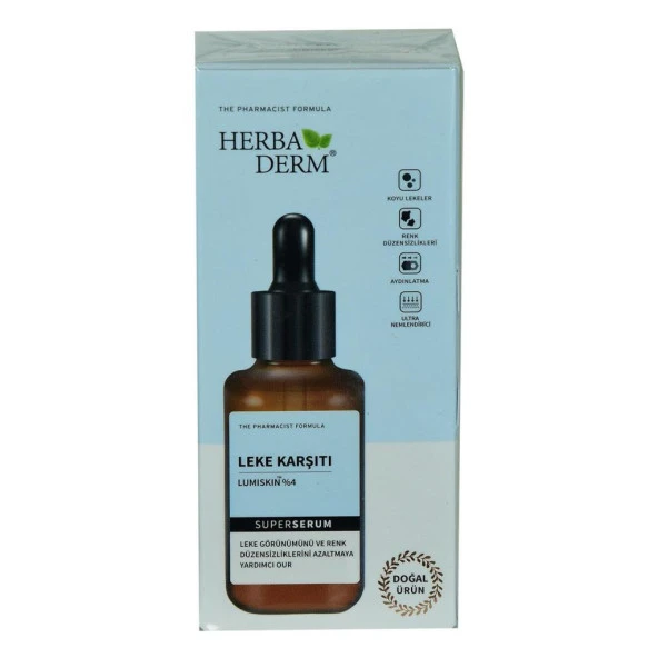 Herbaderm Leke Karşıtı Renk Düzensizliklerine Yüz Serumu 30 ML ürün görseli 1