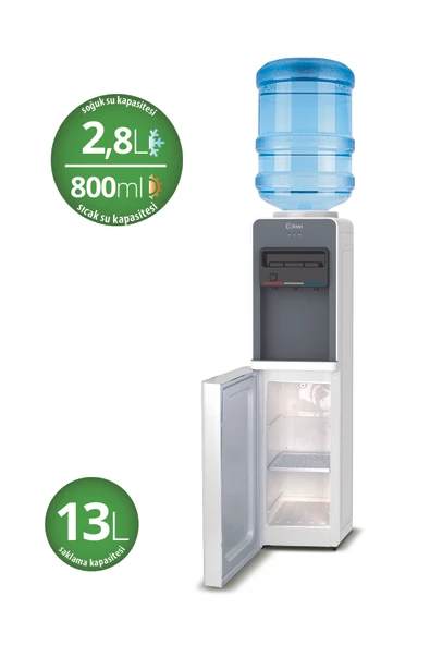 Kiwi Su Sebili & Kwp-8553 Beyaz ( Water Dispenser) Sıcak -soğuk -ılık ürün görseli 1