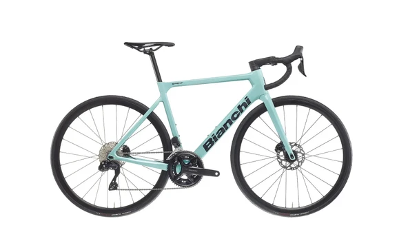 BIANCHI SPRINT 105 DISC DI2 KARBON ERKEK YOL YARIŞ BİSİKLETİ 503H HD 28 JANT 12 VİTES CELESTE ürün görseli 1
