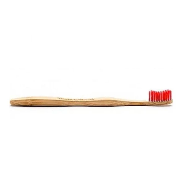 Humble Brush Doğal Orta-Sert Yetişkin Diş Fırçası Kırmızı ürün görseli 1