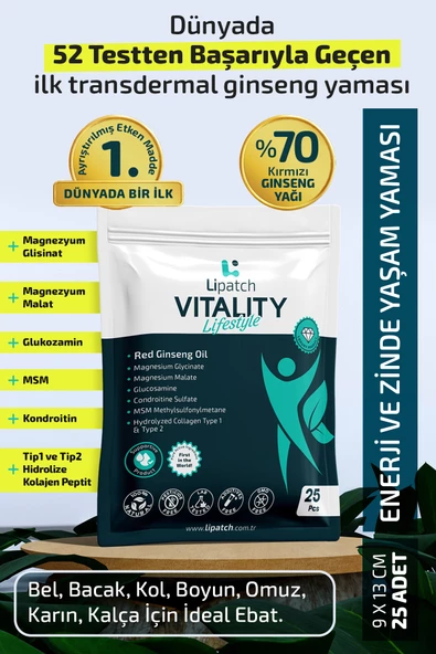 Lipatch VITALITY Life Style Zindelik ve Denge Bandı 25 Adet ürün görseli 1