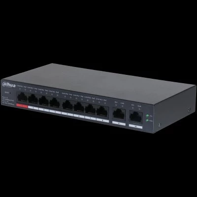 Dahua CS4010-8ET-110 10 Port 8xPOE 10/100 110W Bulut Yönetilebilir Switch ürün görseli 1