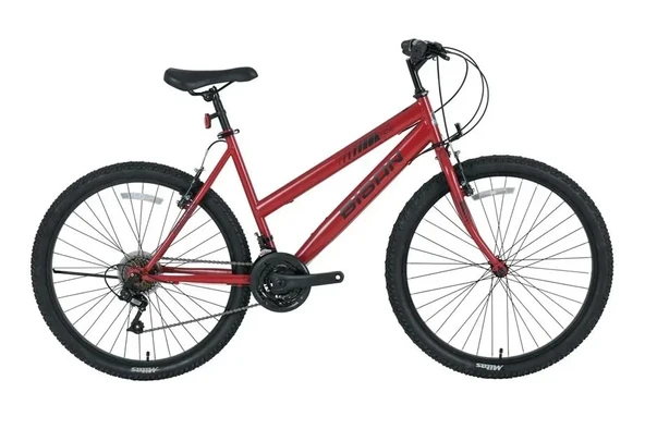 BİSAN SENTIERO KADIN DAĞ BİSİKLETİ 46CM V 26 JANT 21 VİTES METALİK KIRMIZI SİYAH ürün görseli 1