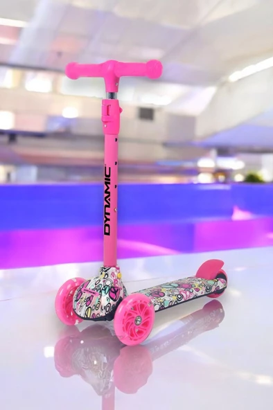 Dynamic HT288 3 Tekerli Scooter Pembe ürün görseli 1