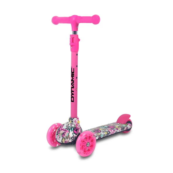 Dynamic HT288 3 Tekerli Scooter Pembe - Resim 4