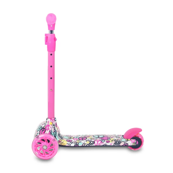 Dynamic HT288 3 Tekerli Scooter Pembe - Resim 2