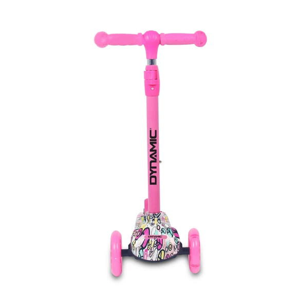 Dynamic HT288 3 Tekerli Scooter Pembe - Resim 3