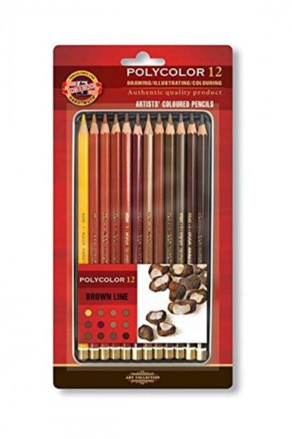 Koh-I Noor set of artist´s colouRed pencils 3822 12 ürün görseli 1