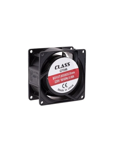 Class 80X80X38 Ac 220V Aksiyel Fan Cf 246 Metal Kasa ürün görseli 1