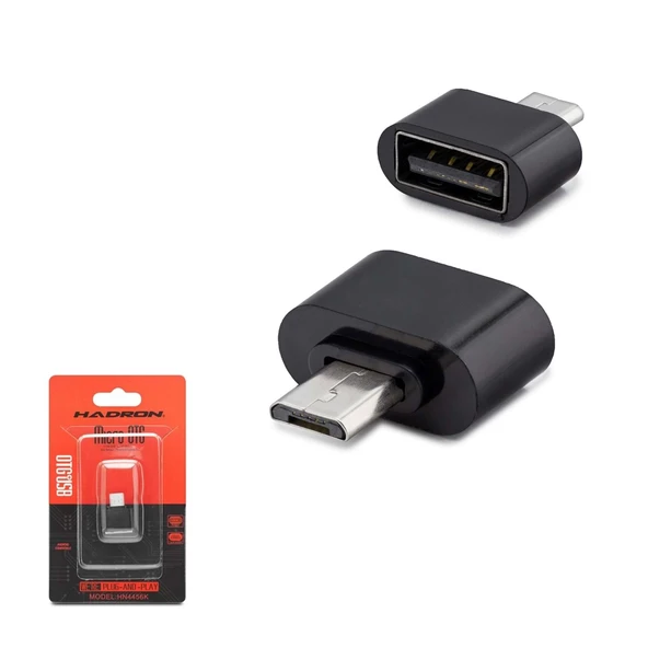 OTG MICRO TO USB 2.0 ÇEVİRİCİ HADRON HD-4456K (B-23) ürün görseli 1