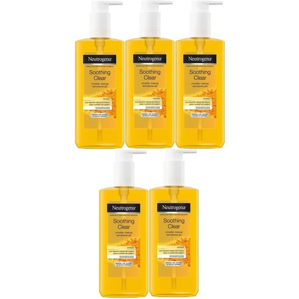 Neutrogena Soothing Clear Micellar Yüz Temizleme Jeli 200ML (5 Li Set) ürün görseli 1
