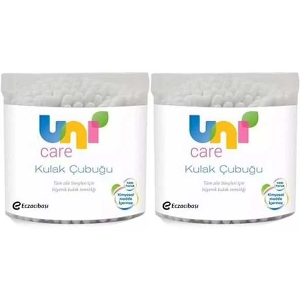 Uni Baby Kulak Temizleme Çubuğu 100 Adet (2 Li Set) ürün görseli 1