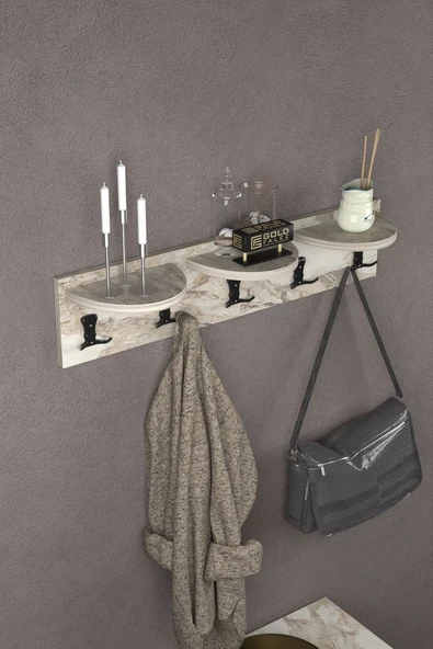Askılık Duvar Elbise Askılığı Portmanto Efes 80 Cm ürün görseli 1