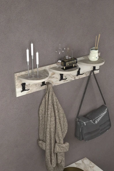 Askılık Duvar Elbise Askılığı Portmanto 80 Cm Efes ürün görseli 1