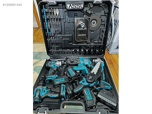 5 li set  şarjlı  kablosuz süper set (ASSUR ) - Resim 2