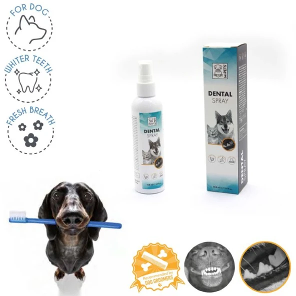 M-Pets Köpek Koku Giderici Diş Spreyi 118ML. ürün görseli 1