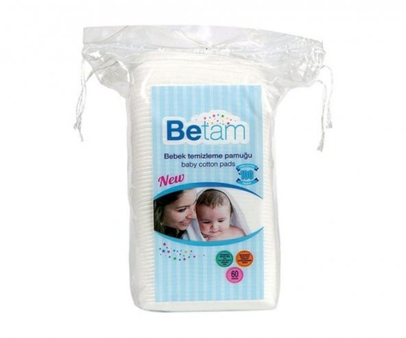 Betam Bebek Temizleme Pamuğu 60lı ürün görseli 1