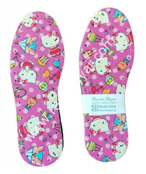 HELLO KITTY PATİK TABANI 10 ÇİFT   - ÜÇ KATMANLI - Resim 4