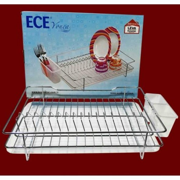 Ece Metal Yonca Paslanmaz Krom Bulaşıklık - Resim 2