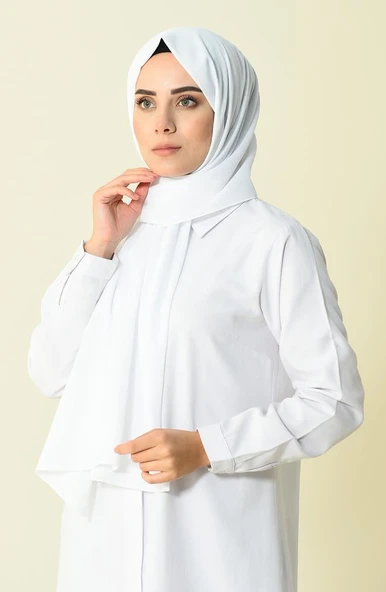 Şile Bezi Şal Beyaz Byz - Resim 4