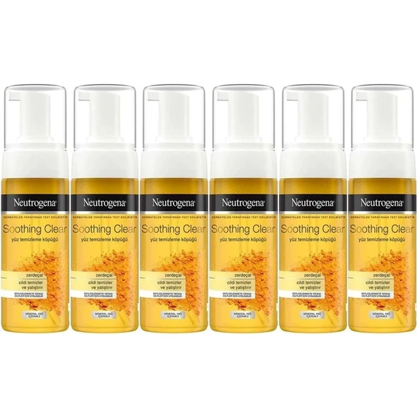 Neutrogena Soothing Clear Yüz Temizleme Köpüğü 150ML (6 Lı Set) ürün görseli 1