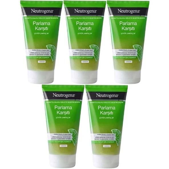 Neutrogena Parlama Karşıtı Yağsız Peeling Jel 150ML (5 Li Set) ürün görseli 1