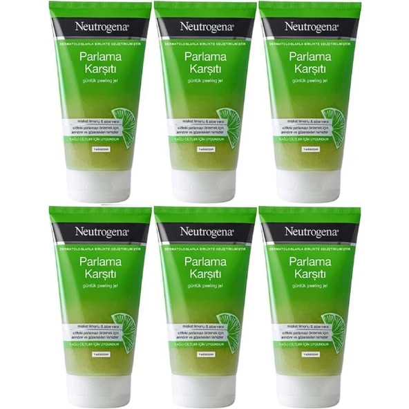 Neutrogena Parlama Karşıtı Yağsız Peeling Jel 150ML (6 Lı Set) ürün görseli 1