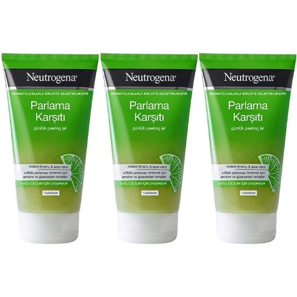 Neutrogena Parlama Karşıtı Yağsız Peeling Jel 150ML (3 Lü Set) ürün görseli 1