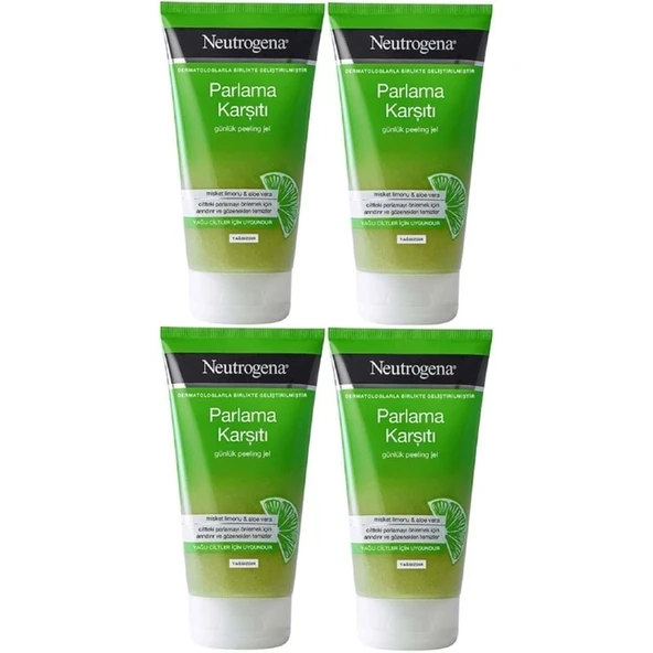 Neutrogena Parlama Karşıtı Yağsız Peeling Jel 150ML (4 Lü Set) ürün görseli 1