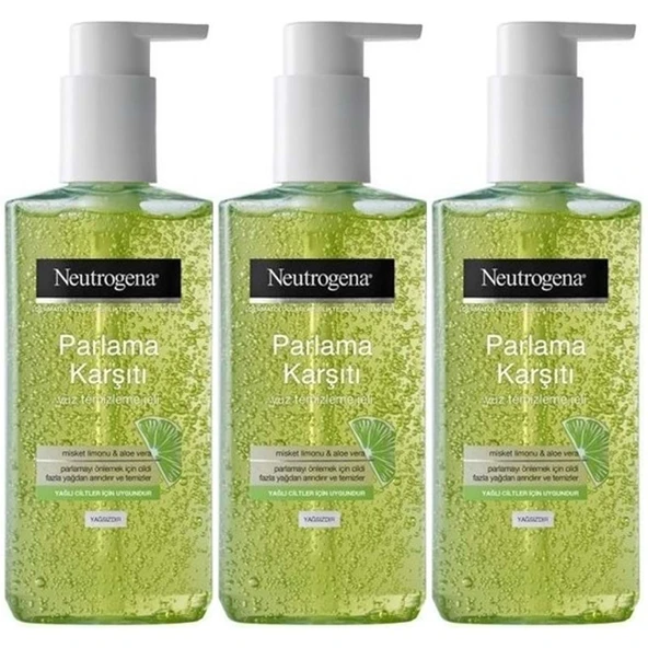 Neutrogena Visibly Clear Pore&Shine Temizleme Jeli 200ML (Parlama Karşıtı) (3 Lü Set) ürün görseli 1