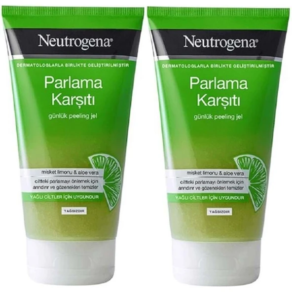 Neutrogene Parlama Karşıtı Yağsız Peeling Jel 150ML (2 Li Set) ürün görseli 1