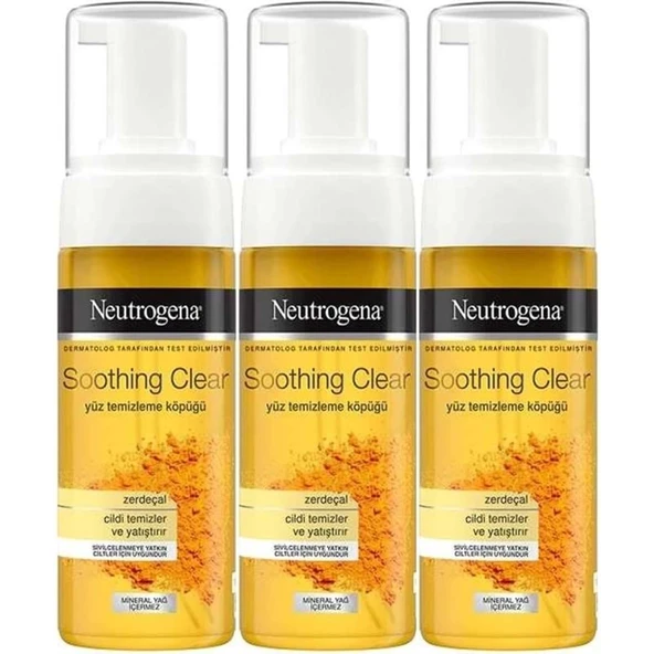Neutrogena Soothing Clear Yüz Temizleme Köpüğü 150ML (3 Lü Set) ürün görseli 1