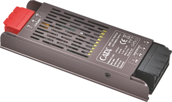 CATA CT 2576 Bakır Sargılı 10A Klemensli Şerit Led Trafosu 12V 120W ürün görseli 1