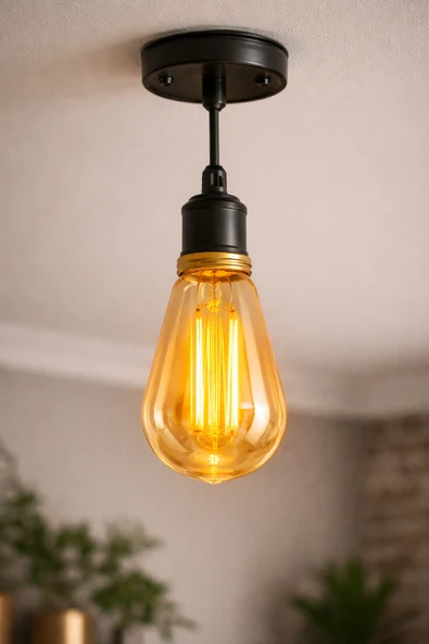 CATA CT 4350 Led Rustik Ampul 4W Amber Işık E27 Duy - Resim 2