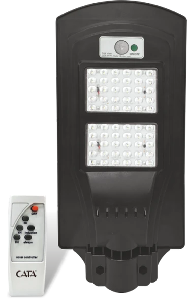 CATA CT 4691 Solar Güneş Enerjili 120W Sensörlü Sokak Armatür 6400K Beyaz Işık ürün görseli 1