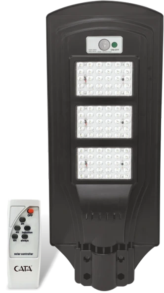 CATA CT 4692 Solar Güneş Enerjili 180W Sensörlü Sokak Armatür 6400K Beyaz Işık ürün görseli 1