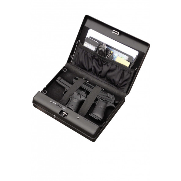 MÜHLEN Gun Safe 17F Parmak İzli (Biyometrik) Taşınabilir Silah Kasası ürün görseli 1