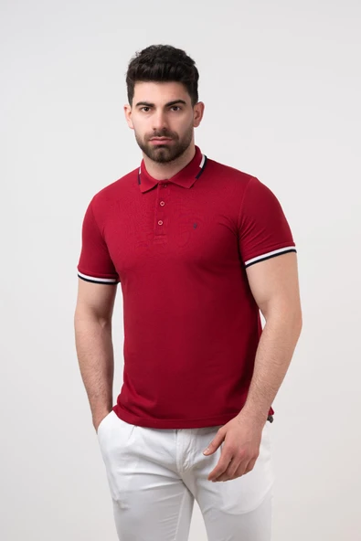 SAN&FA POLO YAKA SLİMFİT ERKEK T-SHİRT ürün görseli 1