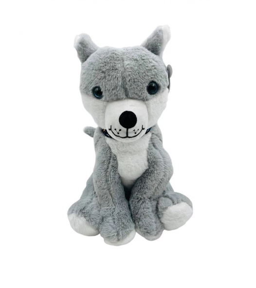 Peluş Sibirya Kurdu 50 Cm - Mavi Su Dünyası ürün görseli 1
